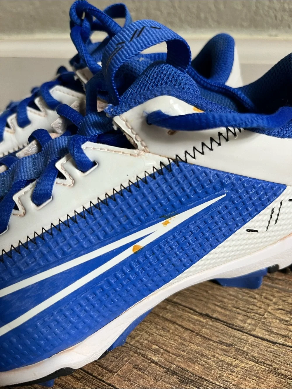 Nike Vapor Edge Shark 2 GS 'Hyper Royal' baseball cleats size 2